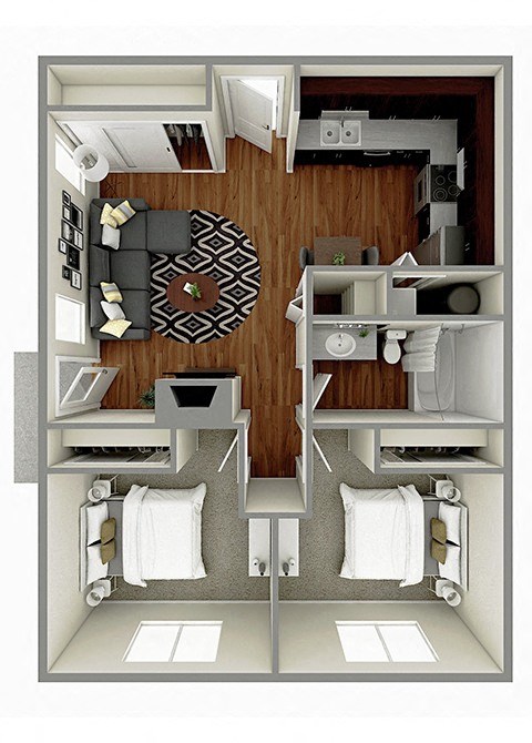 The Evergreen Floor Plan at Governor's Park, Colorado